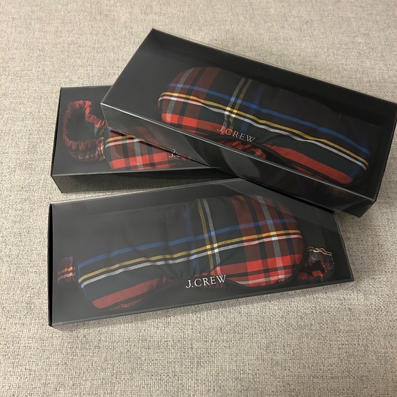 J. Crew Accessories - NIB J. Crew Eye Mask in Stewart Tartan Plaid OS